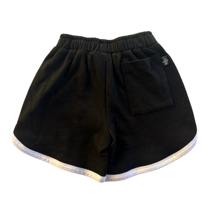 Alfie Kids Black French Terry Salty Sea Dog Shorts