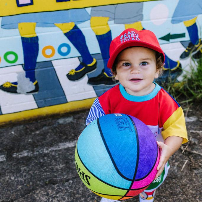 Aflie Prime Block Tee in Red, Blue and Yellow Kids TShirt Sizes 0-16