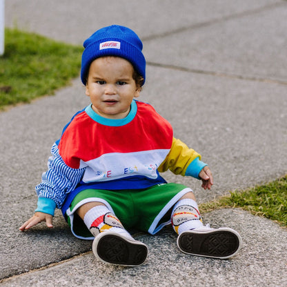 Alfie Blue Beanie with Alfie Logo badge