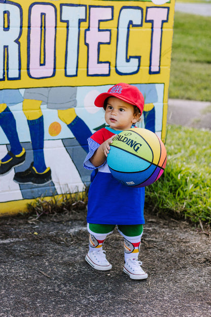 Alfie Red Dad Cap with Blue Rad Times Ahead