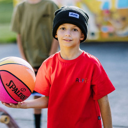 Alfie Red Logo Oversized Tee Kids T-Shirt 0-16