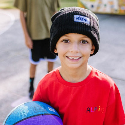 Alfie Black Beanie for Kids & Adults