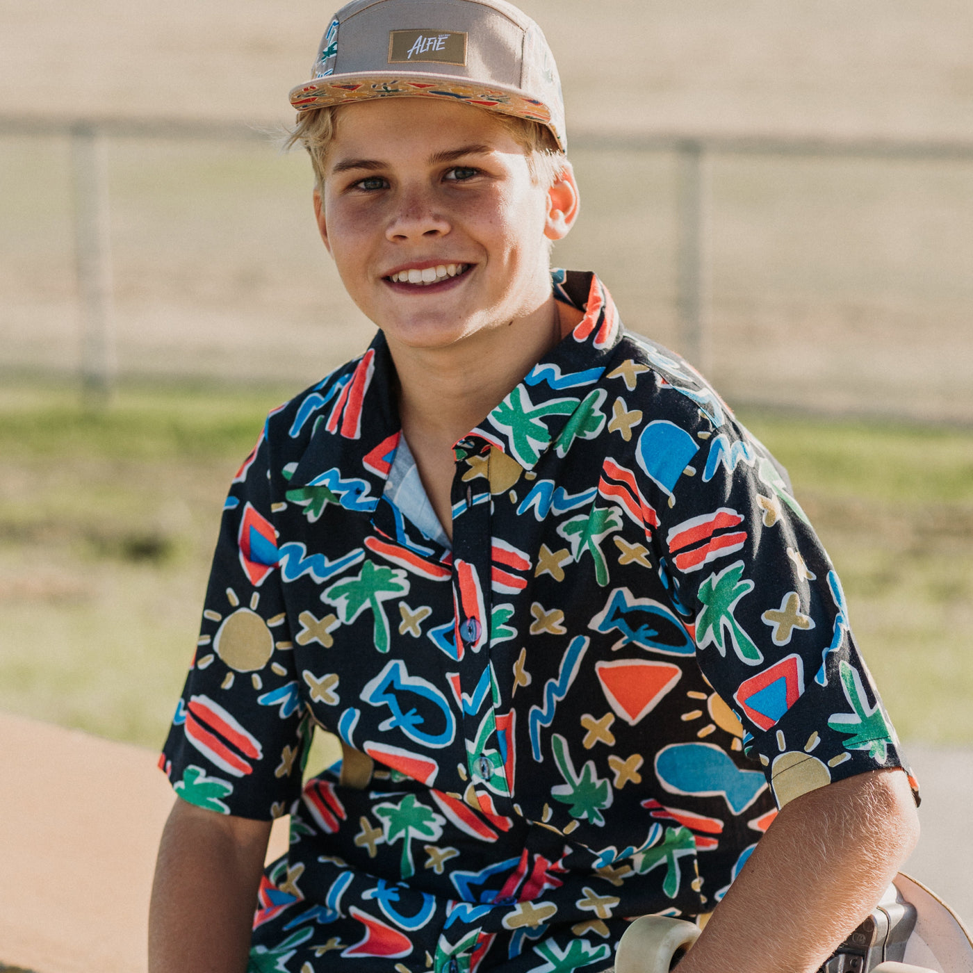 boys shirt with cap