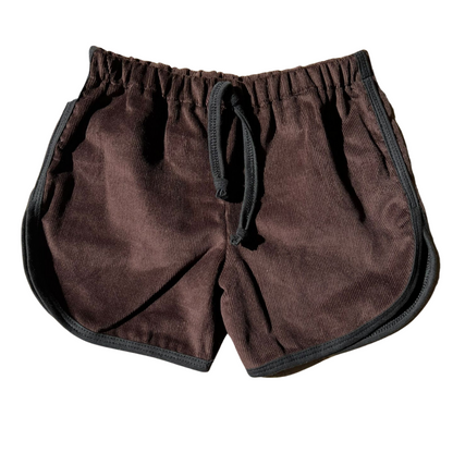 Alfie Brown Fine Cotton Drill Shorts for Kids Handmade in Australia!