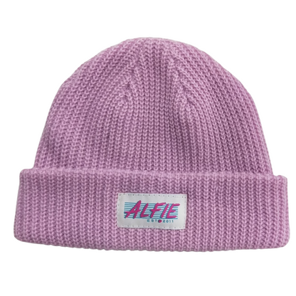 Alfie Pink Woven Beanie Kids