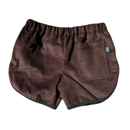 Alfie Brown Fine Cotton Drill Shorts for Kids Handmade in Australia!