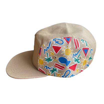 Alfie Tan Retro Five Panel Cap Kids Hat