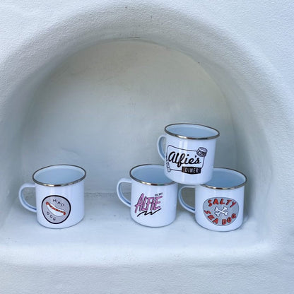 Alfie's Diner Enamel Mug