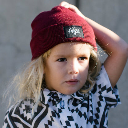 Alfie Maroon Beanie