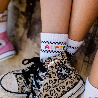 Alfie Kids Checkers Socks